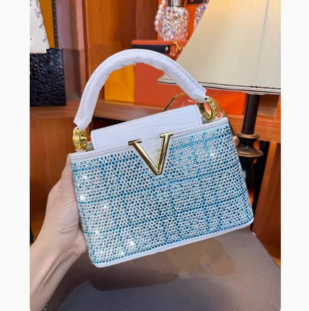 Luxury Bags Entry - 유럽과 미국의 고급 다이아몬드 장식 핸드백