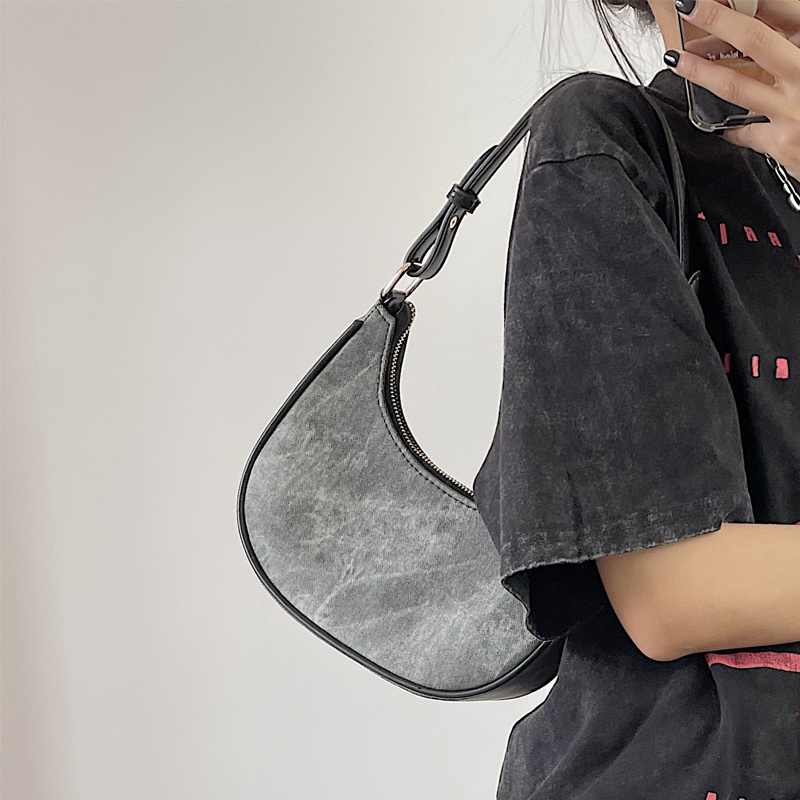 Luxury Bags Kate Spade - 캐주얼 여성용 하프 문 언더암 백,