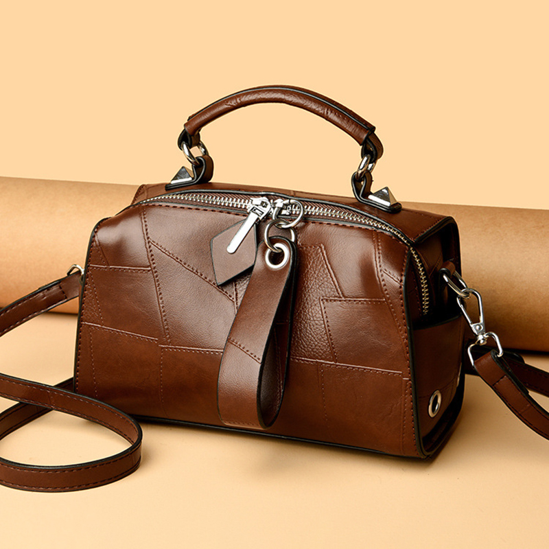 Luxury Bags Entry - 여성용 천연 가죽 백팩, 심플한 가죽