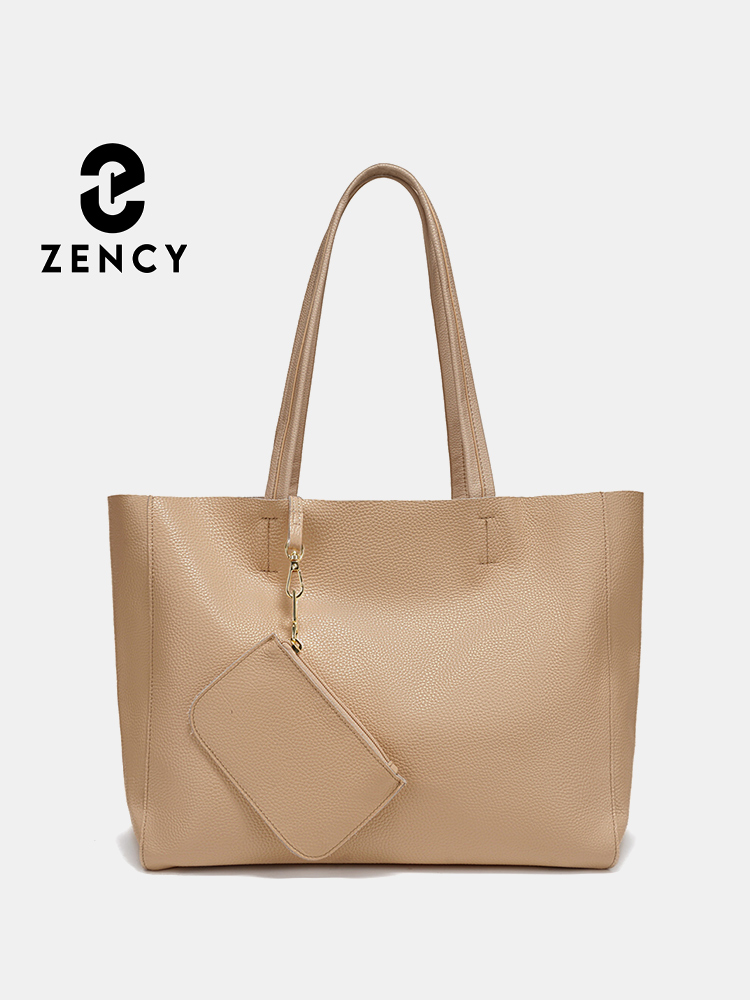 Luxury Bags For Travel - Zency 정품 가죽 대형 토트 백