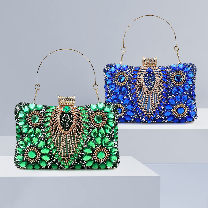Luxury Bags Green - 여성을위한 럭셔리 그린 술 이브닝 클러치