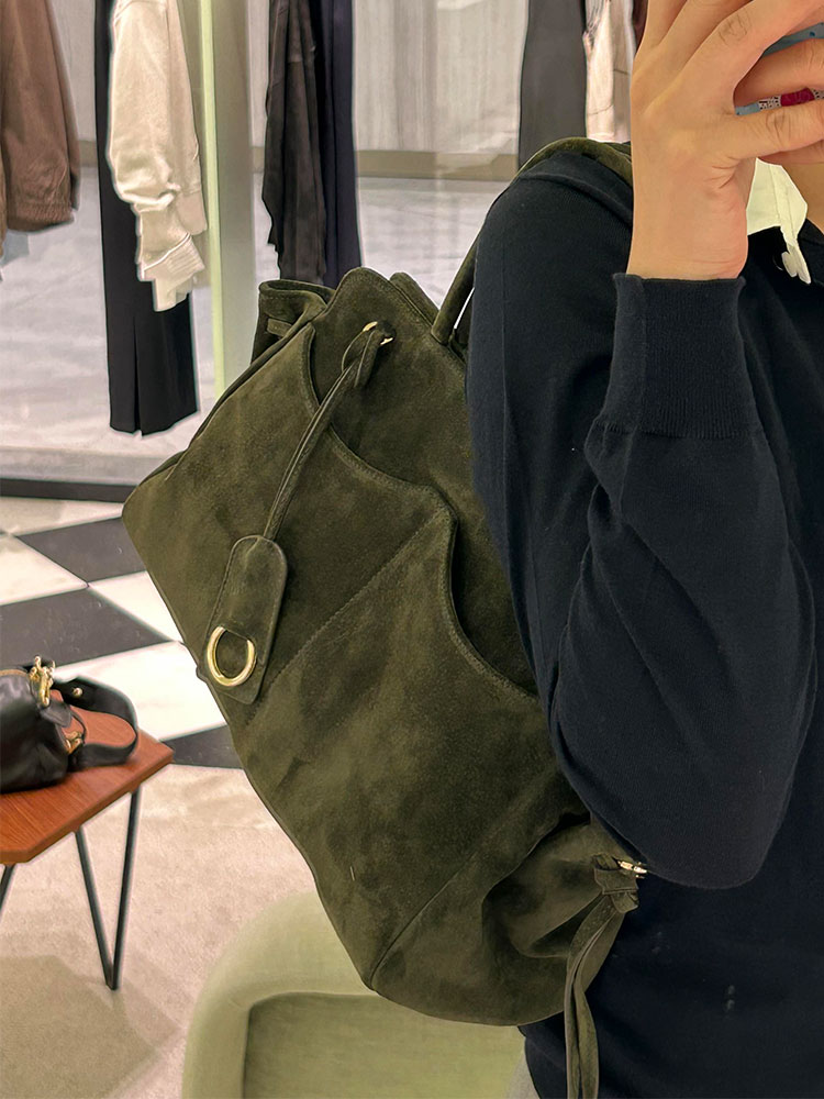Luxury Bags Green - 그린 스웨이드 대용량 토트백 여성용 2026년