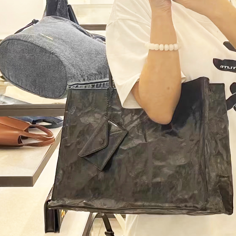 여성을위한 한국 캐주얼 크래프트 종이 토트 백 럭셔리  - Luxury Bags Trend 2025 리뷰 및 가격