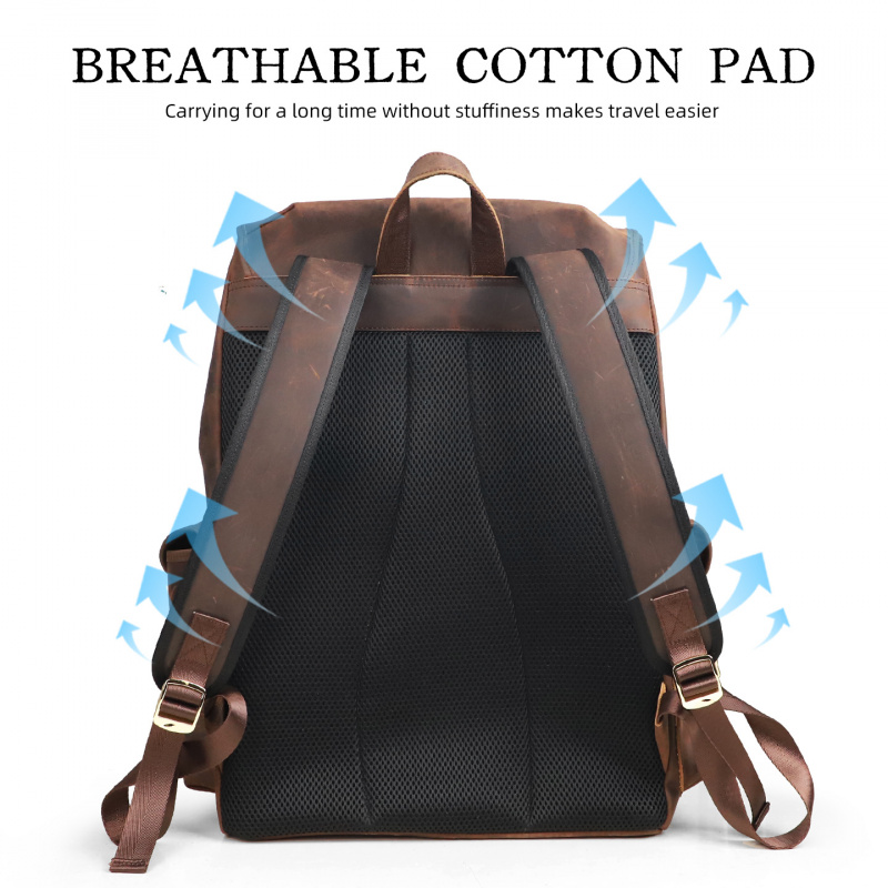 새로운 도착 가죽 배낭 럭셔리 남자 진짜 소 가죽 여행 - Luxury Bags For Travel 리뷰 및 가격