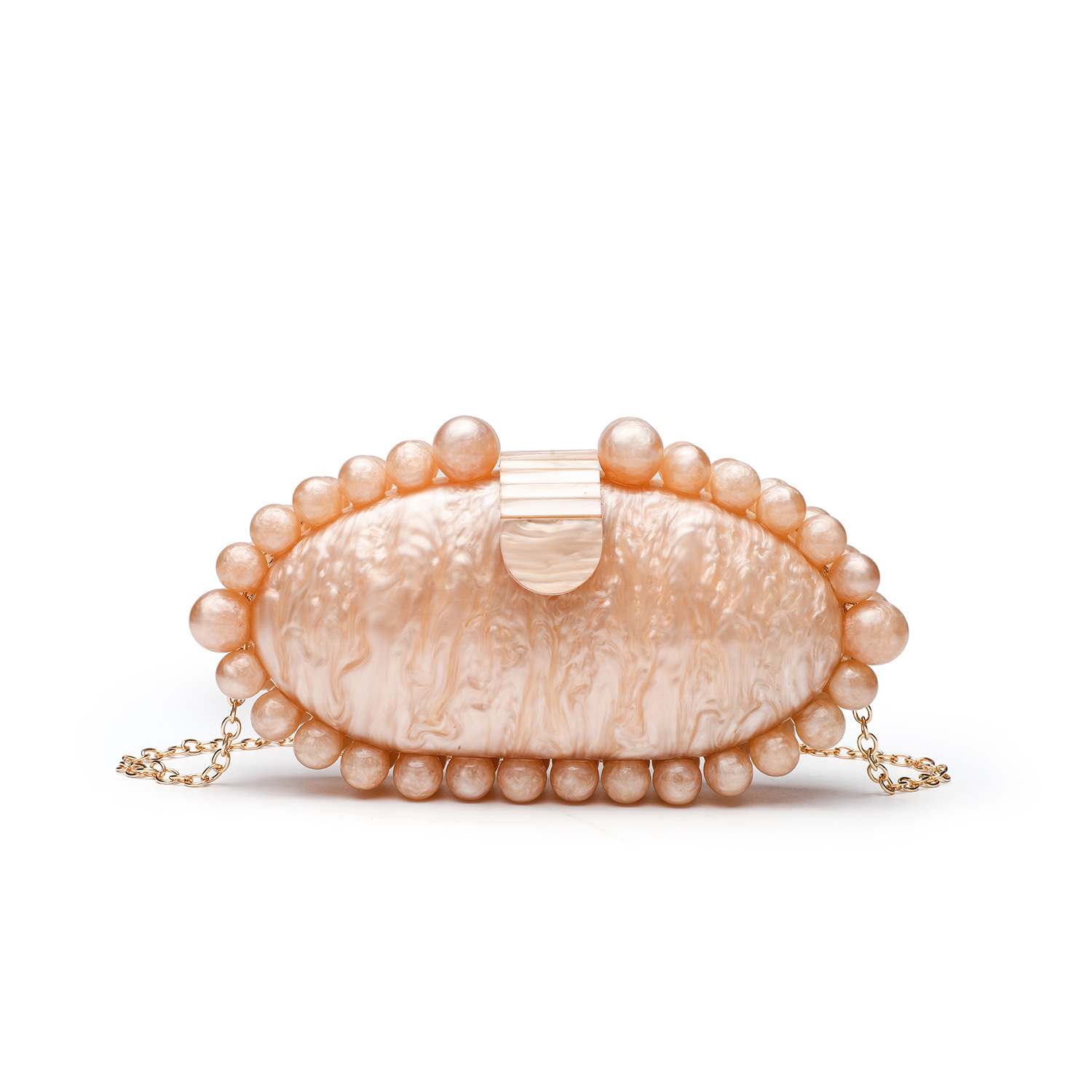 우아한 대리석 아크릴 클러치 백 펄 화이트 크로스바디  - Luxury Bags Trend 2025 리뷰 및 가격