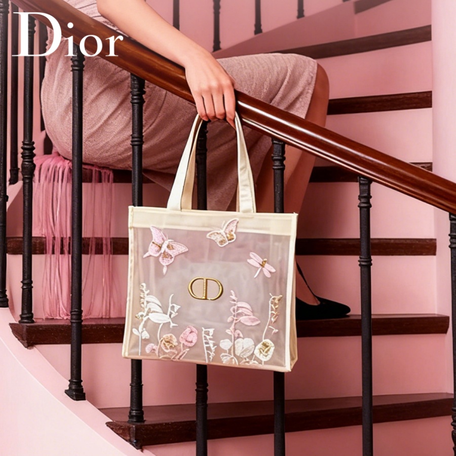 크리스찬 디올 디올의 가방 럭셔리 디자이너 반투명 메쉬 - Luxury Bags For Travel 리뷰 및 가격