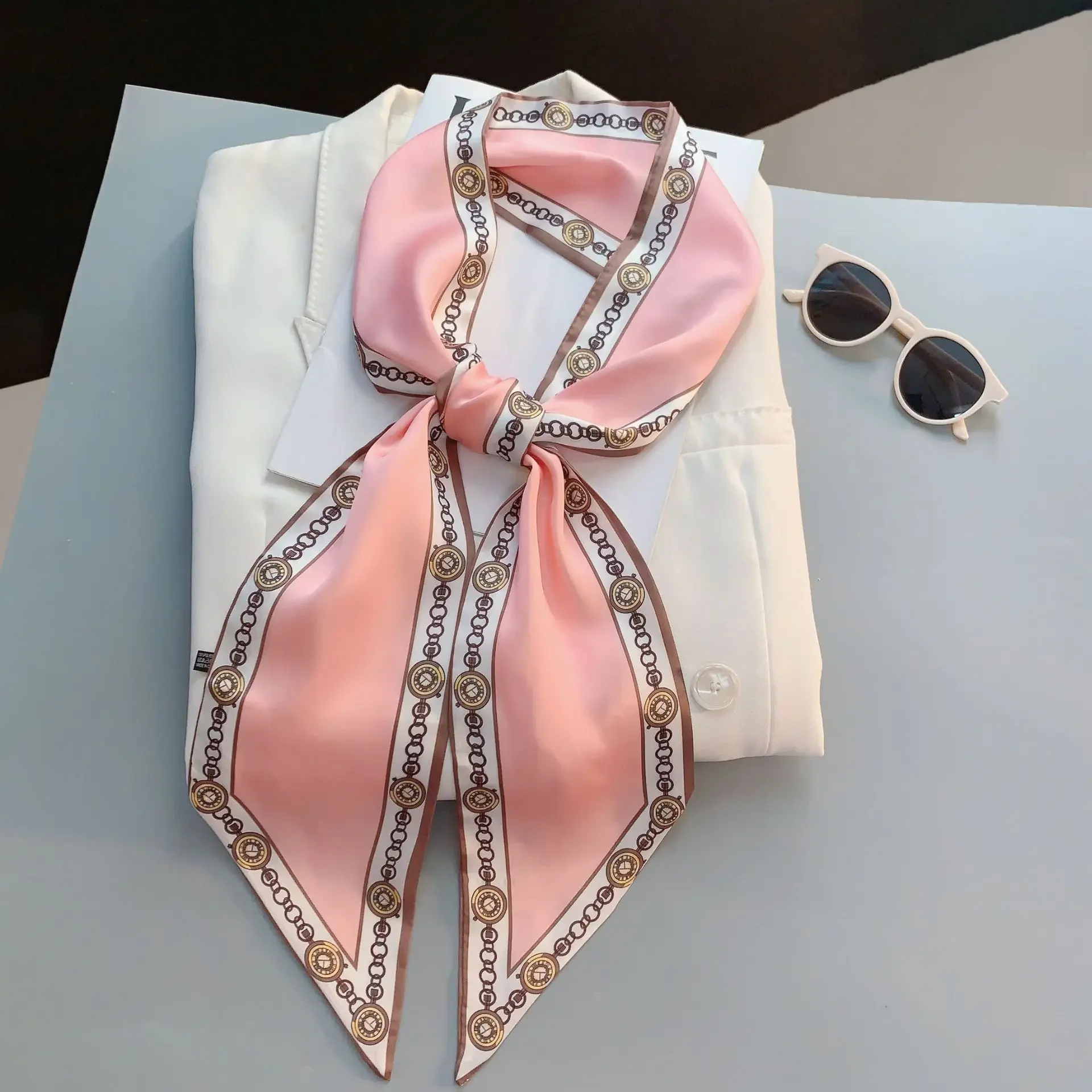 디자인 프린트 스키니 스카프 플래드 말털 헤어밴드 스카 - Luxury Bags For Travel 리뷰 및 가격