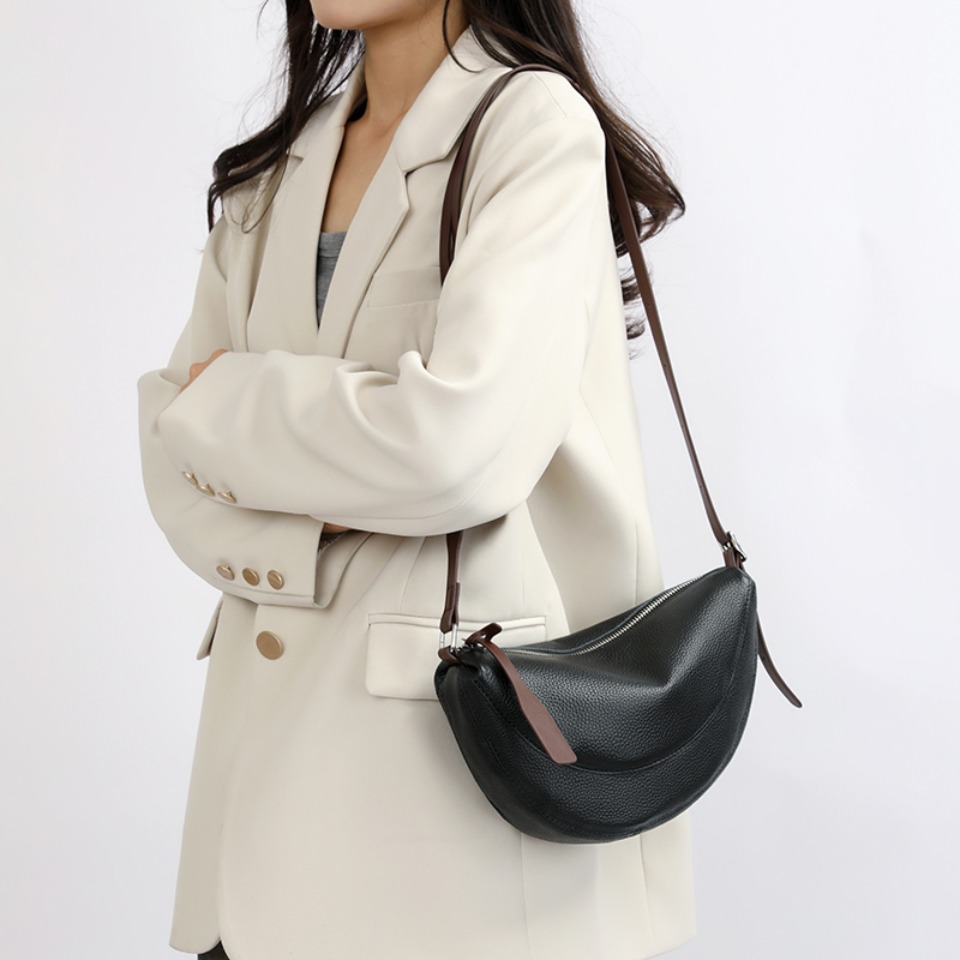 100% 최고급 천연 소가죽 크레센트 백, 부드러운 리 - Luxury Bags Kate Spade 리뷰 및 가격
