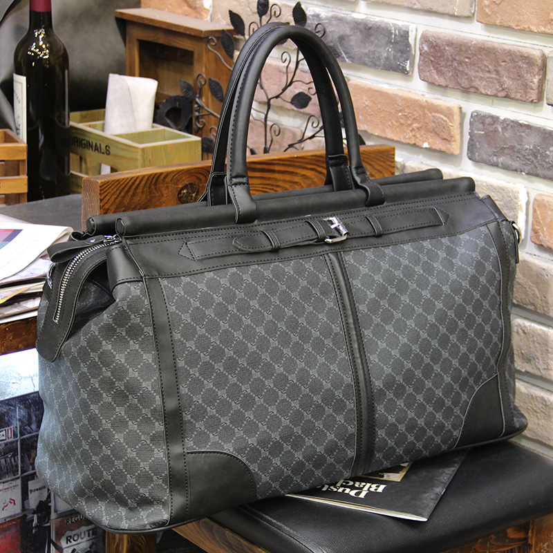 패션 격자 무늬 여행 가방 남자 핸드백 대용량 탑 핸들 - Luxury Bags For Travel 리뷰 및 가격