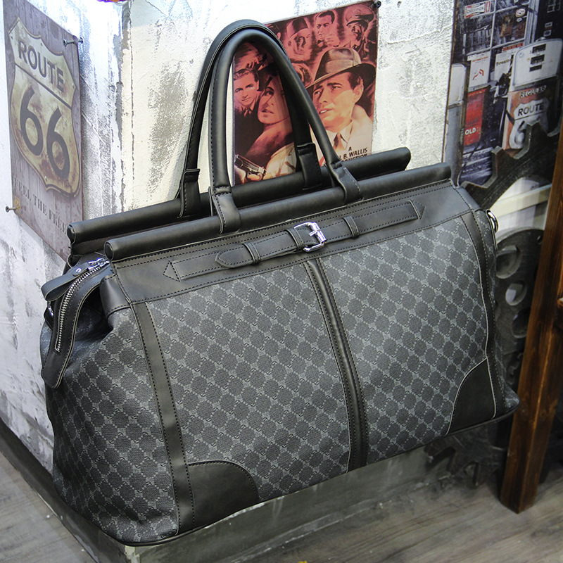 패션 격자 무늬 여행 가방 남자 핸드백 대용량 탑 핸들 - Luxury Bags For Travel 리뷰 및 가격