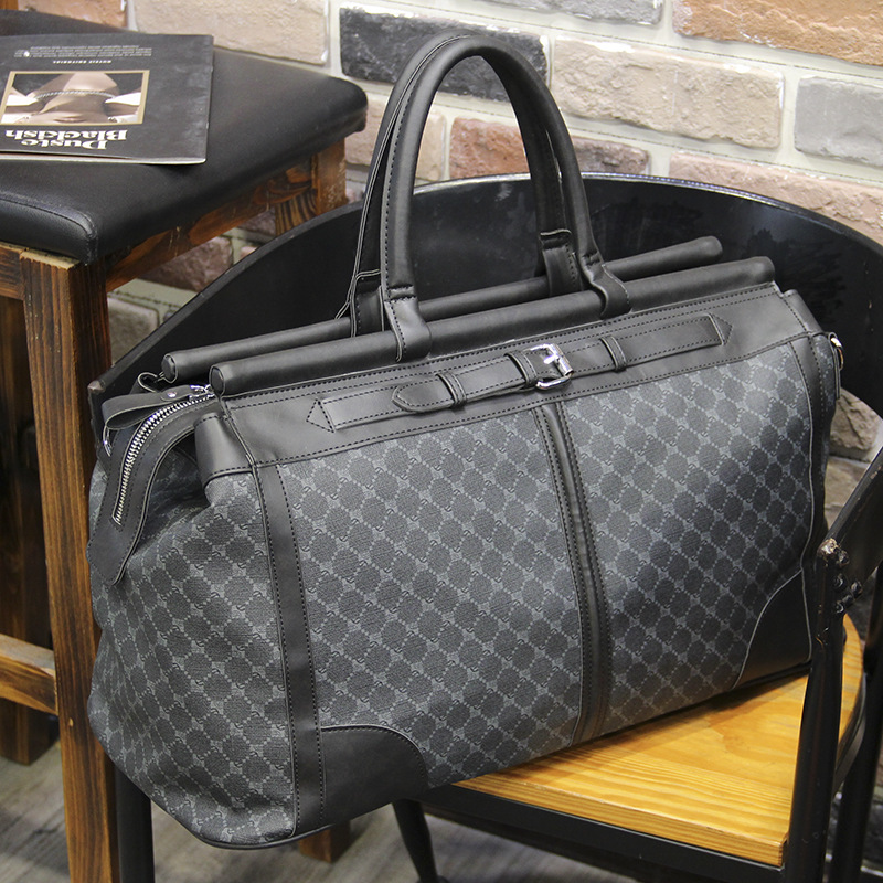 패션 격자 무늬 여행 가방 남자 핸드백 대용량 탑 핸들 - Luxury Bags For Travel 리뷰 및 가격