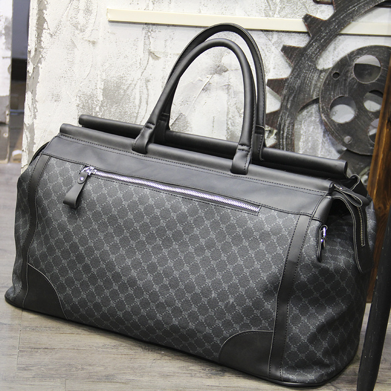 패션 격자 무늬 여행 가방 남자 핸드백 대용량 탑 핸들 - Luxury Bags For Travel 리뷰 및 가격