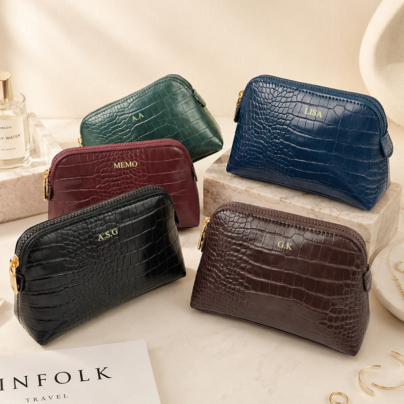 럭셔리 크로커다일 가죽 패턴 화장품 가방 지퍼 맞춤 이 - Luxury Bags In China Wholesale 리뷰 및 가격