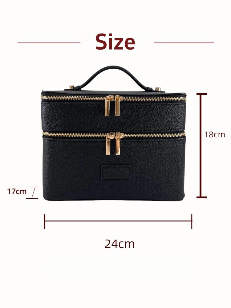 대용량 이중 레이어 고급 화장품 가방, 여행용 탑 핸들 - Luxury Bags For Travel 리뷰 및 가격