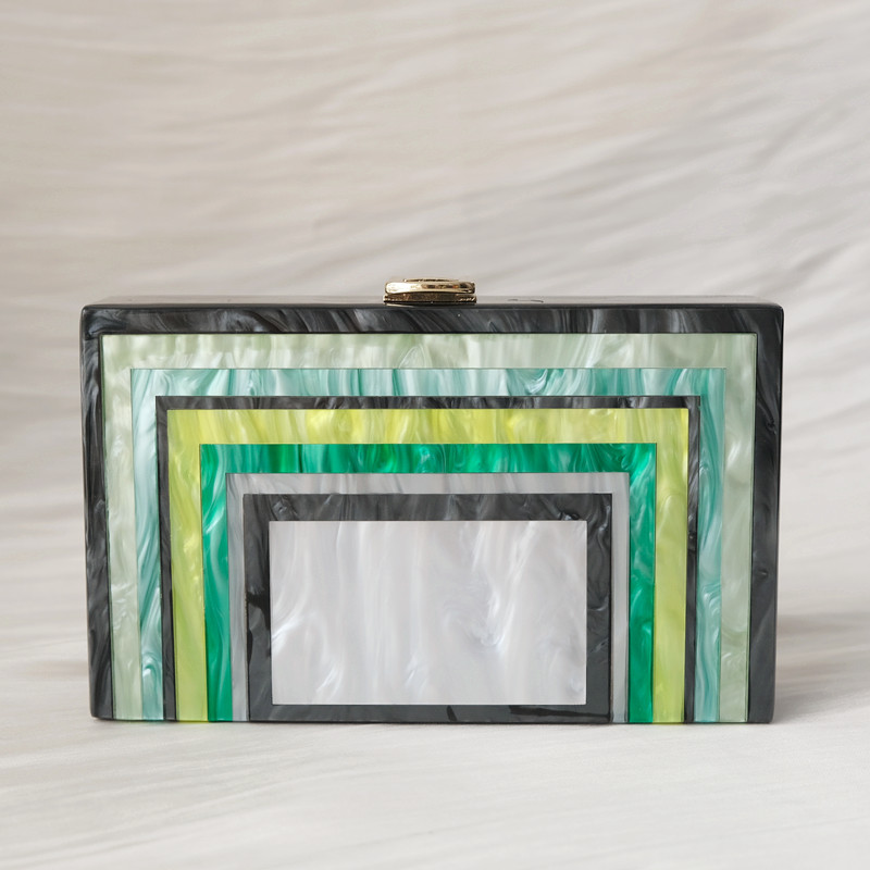 새로운 트렌디 핸드백 패션 여성 가방 그린 스트라이프  - Luxury Bags Green 리뷰 및 가격