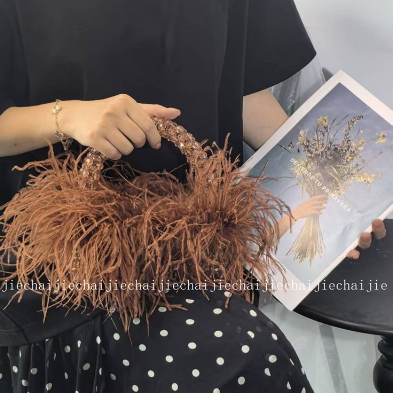 2025 가을 신상 깃털 디자인 여성 핸드백 수공예 고 - Luxury Bags In China Wholesale 리뷰 및 가격