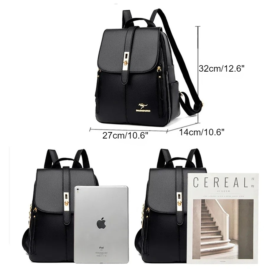 여성 가죽 대용량 배낭 여자를위한 고품질 빈티지 학교  - Luxury Bags For Travel 리뷰 및 가격
