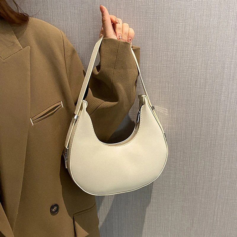 여성용 겨드랑이 가방 고급 PU 가죽 숄더백 소형 클러 - Luxury Bags For Travel 리뷰 및 가격