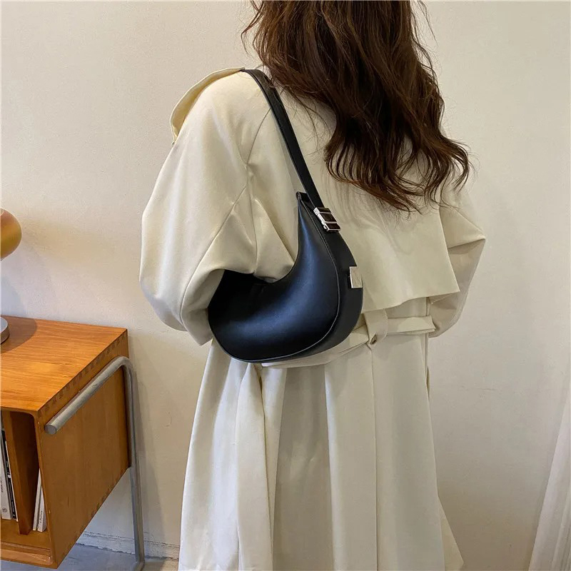 여성용 겨드랑이 가방 고급 PU 가죽 숄더백 소형 클러 - Luxury Bags For Travel 리뷰 및 가격