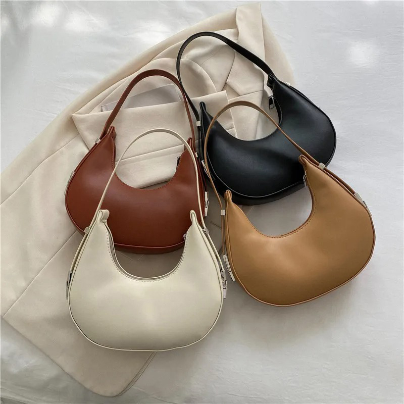 여성용 겨드랑이 가방 고급 PU 가죽 숄더백 소형 클러 - Luxury Bags For Travel 리뷰 및 가격