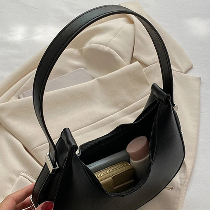 여성용 겨드랑이 가방 고급 PU 가죽 숄더백 소형 클러 - Luxury Bags For Travel 리뷰 및 가격