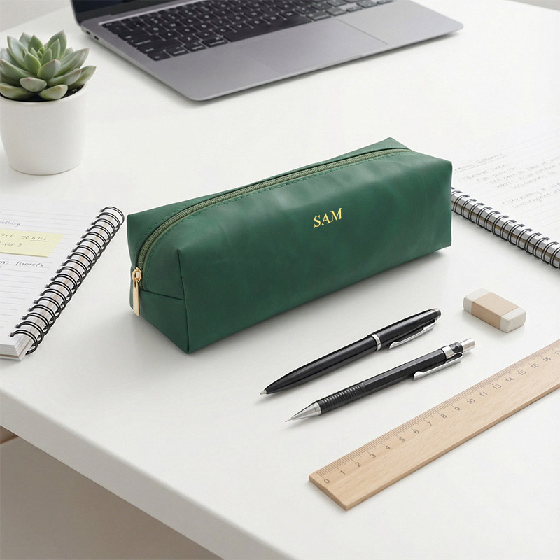 빈티지 PU 가죽 맞춤 이니셜 펜 파우치 지퍼 럭셔리  - Luxury Bags In China Wholesale 리뷰 및 가격