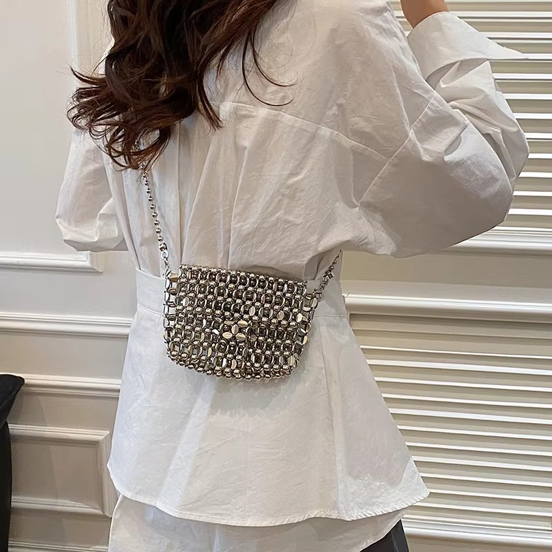 PU 고급스러운 느낌의 단색 이브닝 백, 홀로우 아웃  - Luxury Bags Trend 2025 리뷰 및 가격
