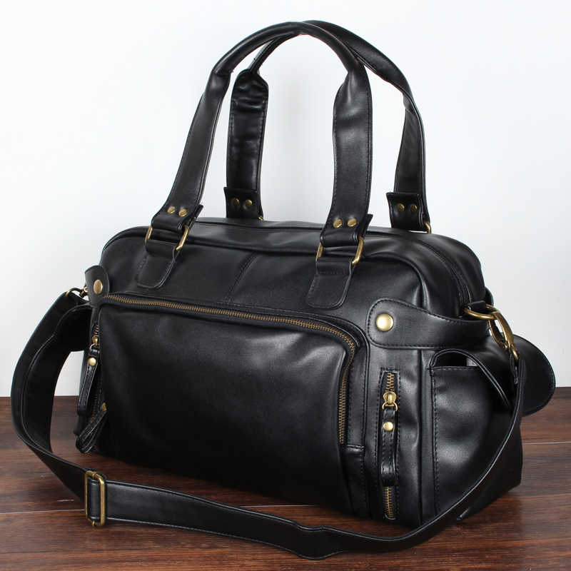 캐주얼 보스턴 핸드백 남성용 럭셔리 디자인 PU 가죽  - Luxury Bags For Travel 리뷰 및 가격